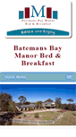 Mobile Screenshot of batemansbaymanor.com.au